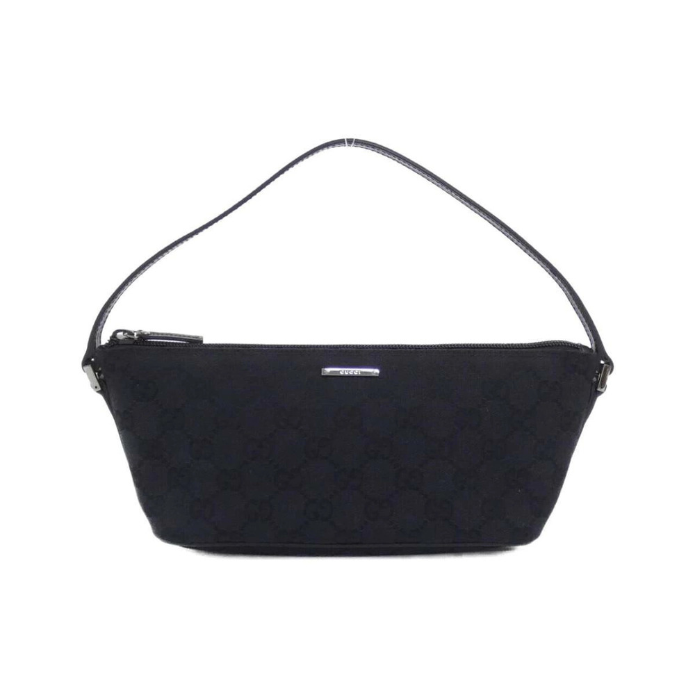 Gucci GG canvas boat pochette shoulder bag monogram Black